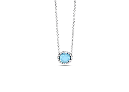 White Gold Plated | Gemstone Pendants